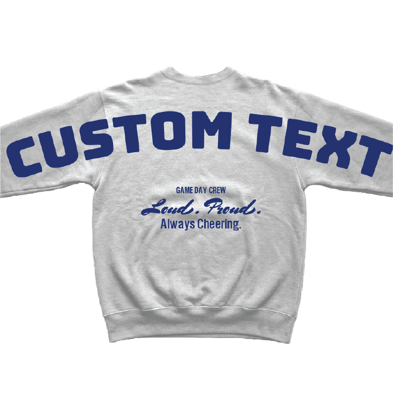 Big Bold Letters Sweatshirt - Custom Text