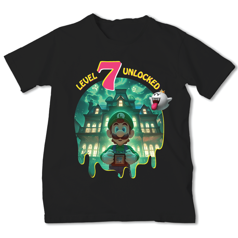 Luigi Haunted Mansion Birthday Shirt